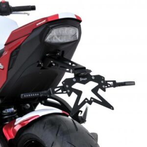 Sup10 support de plaque aluminium noir Bras Ermax pour GSX S 950 2022/2025
