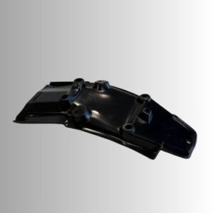 Platine en ABS noir (+visserie) pour support de plaque aluminium Ermax
